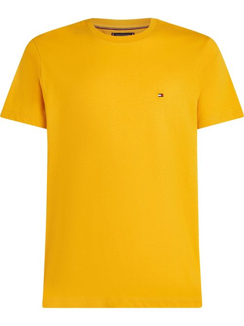 Camiseta-de-cuello-redondo-con-logo-bordado