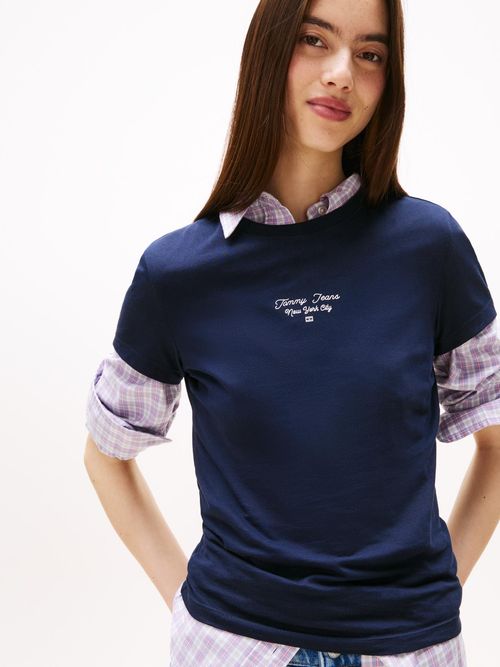 Camiseta-de-punto-con-logo-y-corte-slim