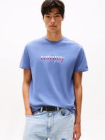 Camiseta-de-punto-con-logo-y-cuello-redondo