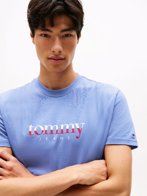 Camiseta-de-punto-con-logo-y-cuello-redondo