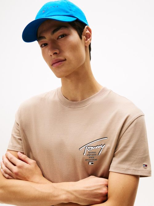 Camiseta-Signature-de-punto-con-logo-trasero