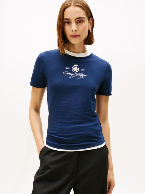 Camiseta-varsity-de-corte-slim