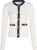 Cardigan-de-cuello-redondo-con-cierre-de-botones-dorados