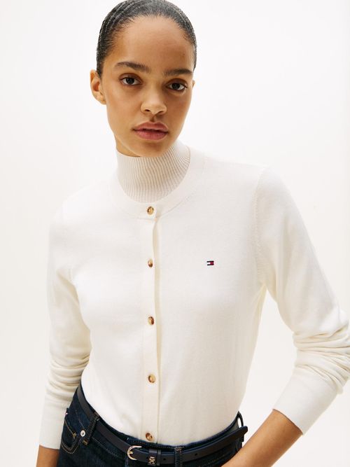 Cardigan-de-rayas-con-logo