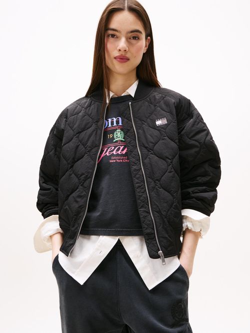 Chaqueta-bomber-acolchada-con-logo