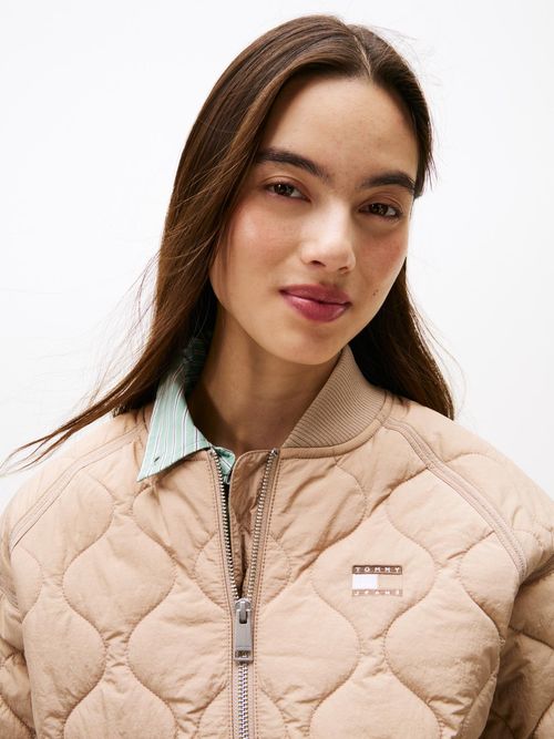 Chaqueta-bomber-acolchada-con-logo