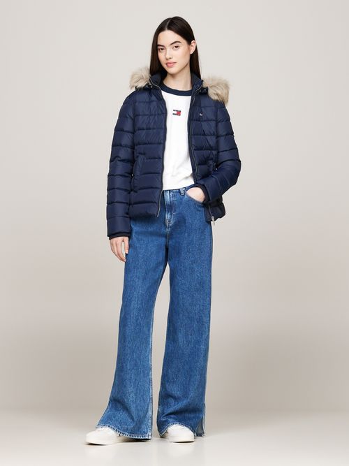 Chaqueta-con-capucha-de-pelo-sintetico