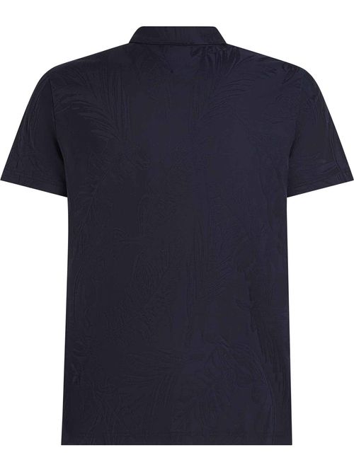 Polo-de-corte-regular-jacquard-con-estampado-floral-