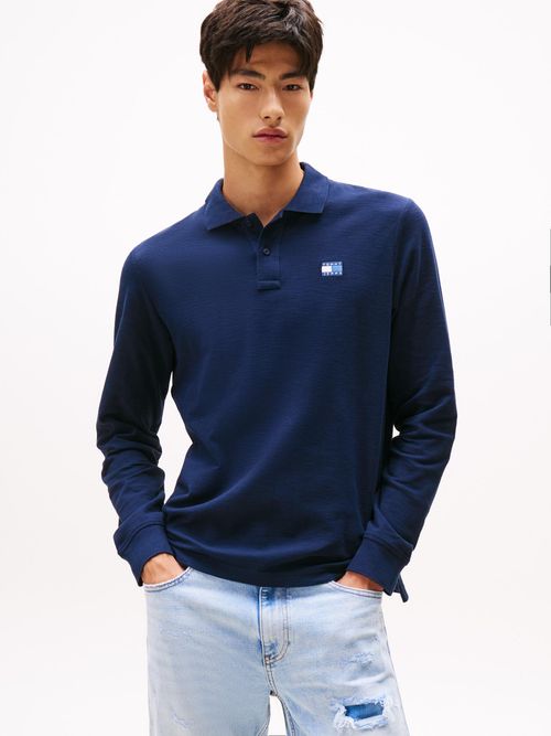 Polo-de-manga-larga-de-corte-regular