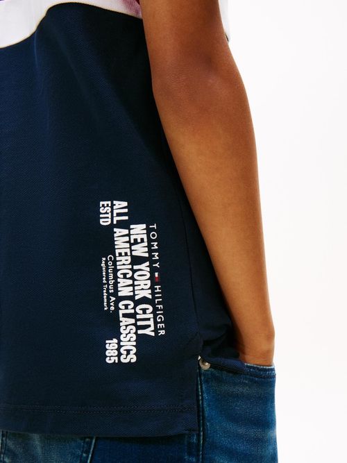 Polo-de-pique-color-block-de-corte-regular