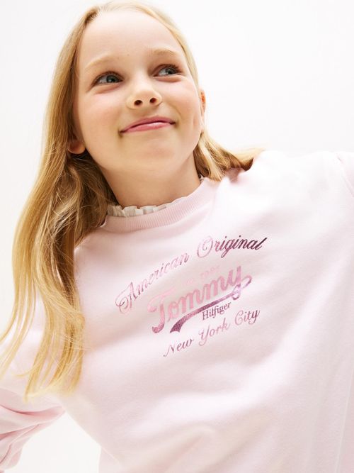 Sudadera-con-logo-metalizado-y-corte-amplio