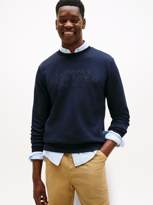 Sudadera-de-cuello-redondo-con-logo-grafico