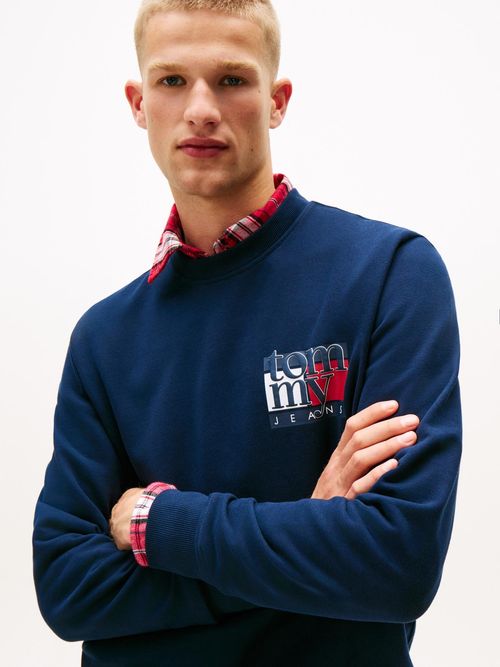 Sudadera-de-cuello-redondo-de-corte-regular