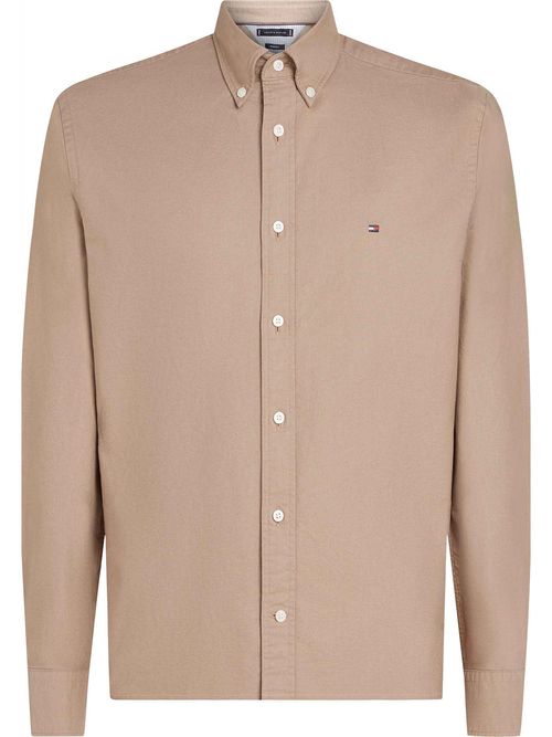 Camisa-de-corte-regular-con-logo-bordado