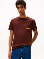 Camiseta-slim-de-cuello-redondo-con-logo