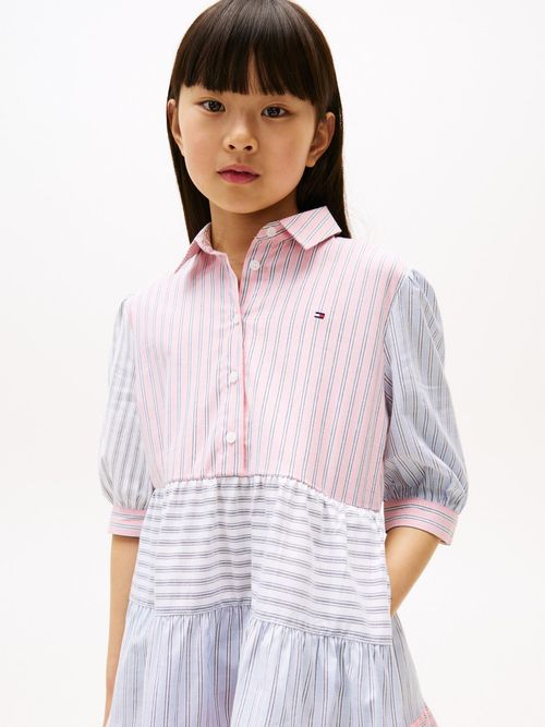 Vestido-camisero-con-rayas-mixtas