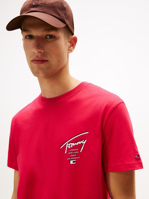 Camiseta-Signature-de-punto-con-logo-trasero