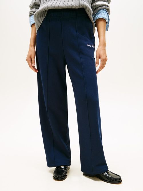 Pantalon-de-chandal-de-felpa-con-logo-script