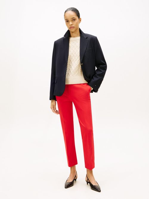 Pantalon-slim-de-gabardina