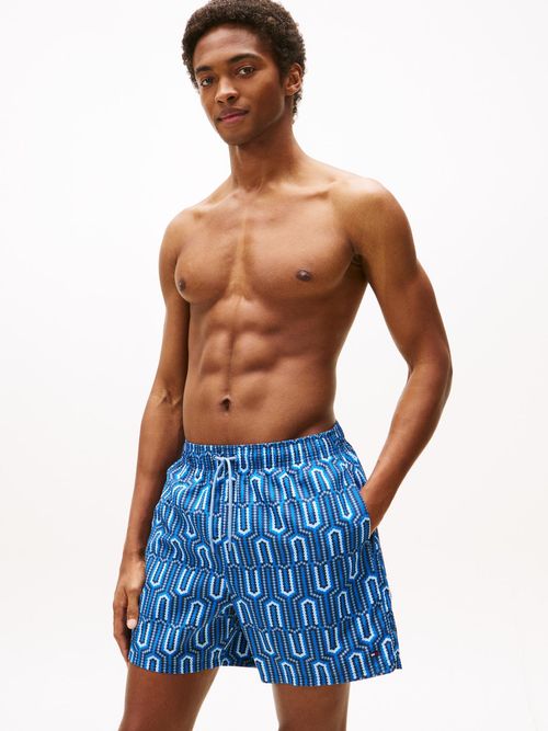 Traje-de-baño-corto-de-medio-largo-con-estampado