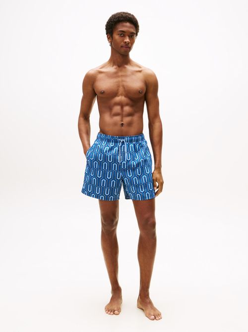 Traje-de-baño-corto-de-medio-largo-con-estampado