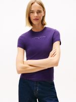 Camiseta-de-corte-slim-con-logo-lineal-en-el-pecho