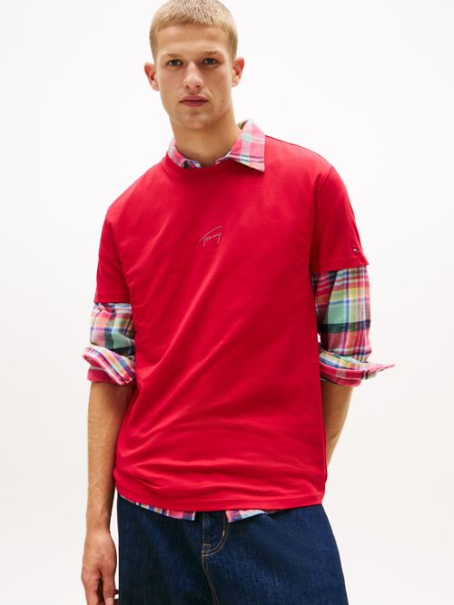 Camiseta-de-punto-con-logo-tonal