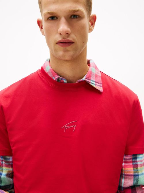 Camiseta-de-punto-con-logo-tonal