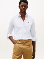 Camisa-regular-de-popelin-flex-con-microestampado