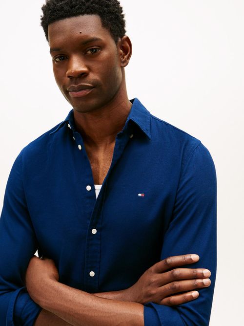 Camisa-slim-flex-con-textura-dobby