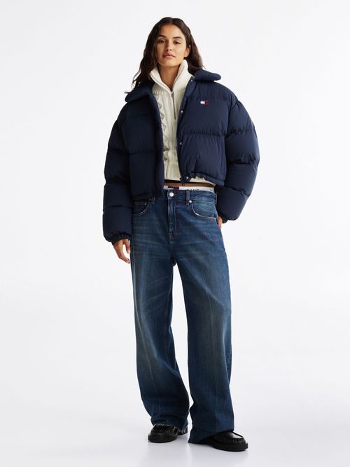 Chaqueta-acolchada-con-parche-de-Tommy