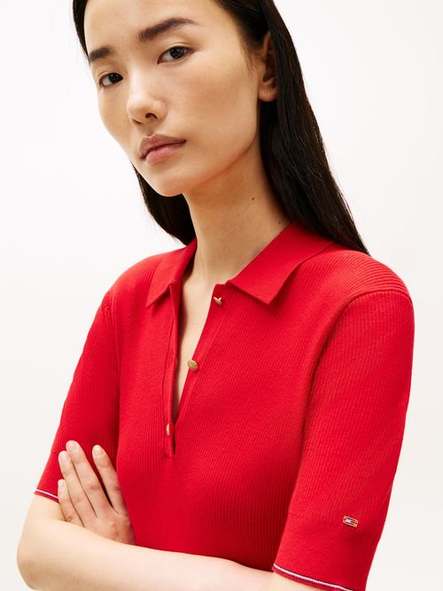 Vestido-tipo-polo-ribeteado-con-logo