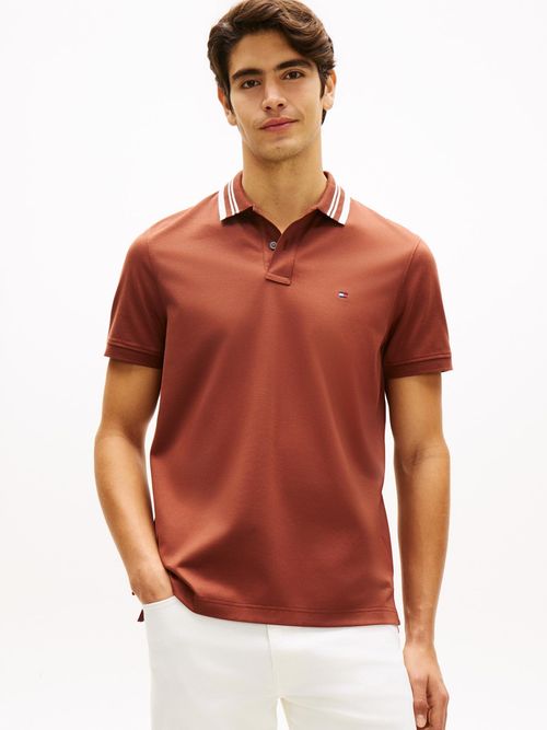 Polo-jacquard-con-cuello-ribeteado