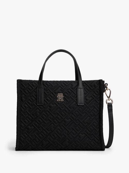 Bolso-mini-tote-con-texturizado-monograma-TH