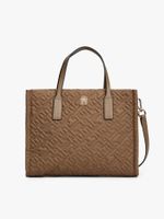 Bolso-mini-tote-con-texturizado-monograma-TH