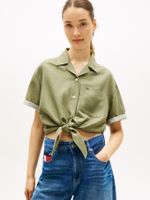 Camisa-de-corte-amplio-en-mezcla-de-lino