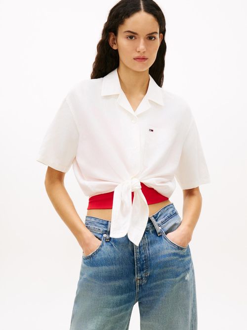 Camisa-de-corte-amplio-en-mezcla-de-lino