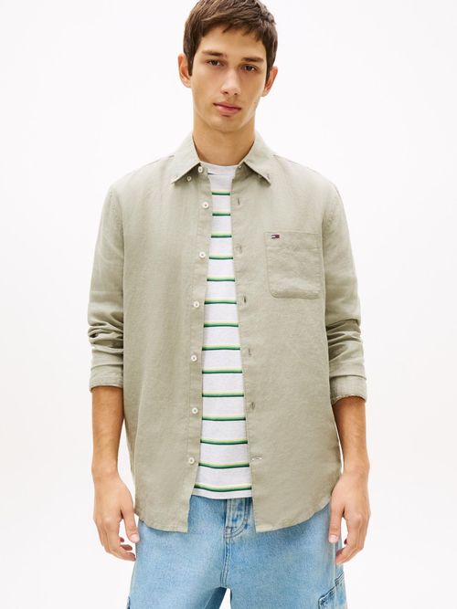Camisa-de-lino-de-corte-regular