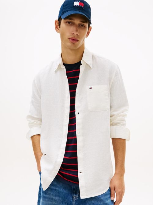 Camisa-de-lino-de-corte-regular