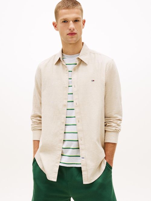 Camisa-de-lino-de-corte-regular