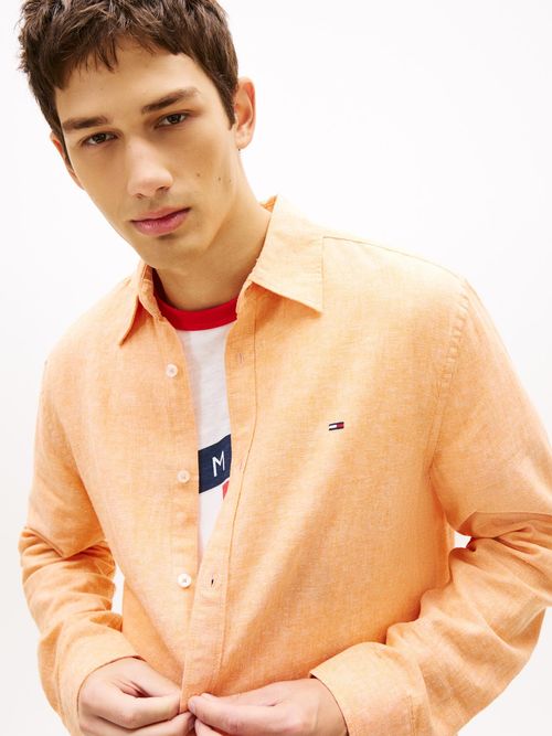 Camisa-de-lino-de-corte-regular