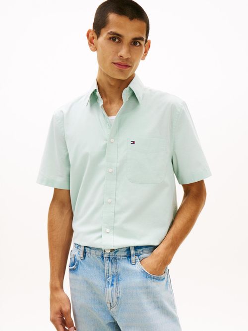 Camisa-Oxford-de-manga-corta