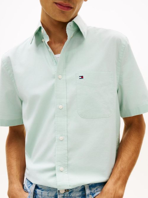 Camisa-Oxford-de-manga-corta