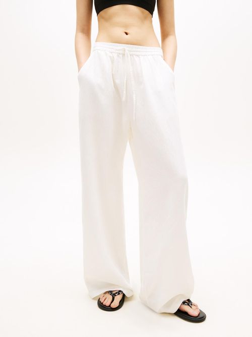 Pantalon-holgado-con-cordon-en-mezcla-de-lino
