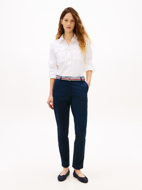Pantalon-chino-slim-en-twill