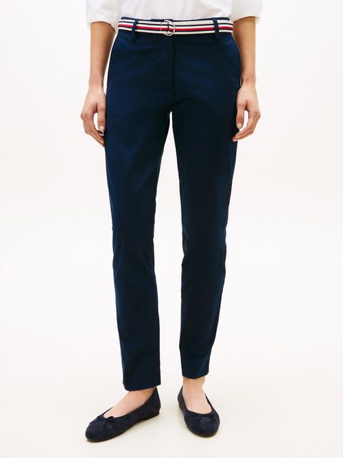 Pantalon-chino-slim-en-twill