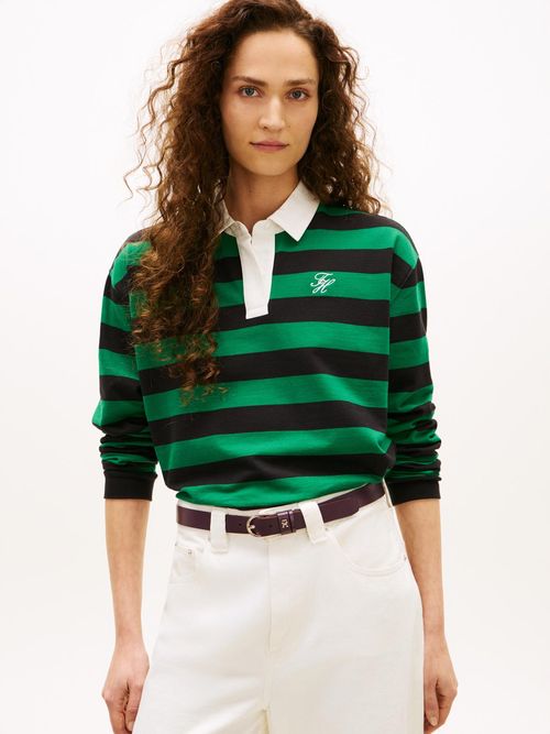 Polo-con-diseño-de-rayas-rugby-con-logo