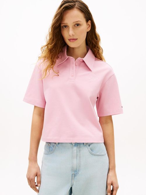Polo-manga-corta-con-logo-relaxed