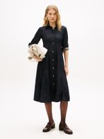 Vestido-largo-denim-Pure-Fit---Flare-con-manga-larga