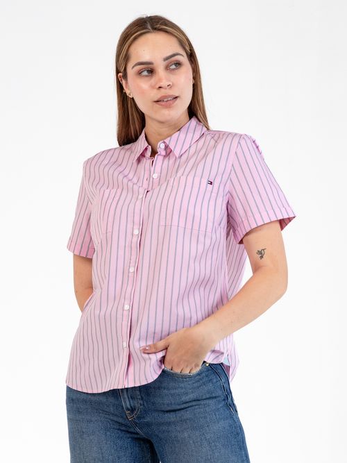 Camisa-poplin-clasica-de-manga-corta-con-corte-regular